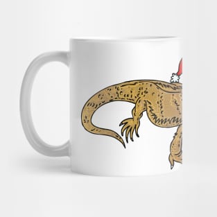 Bearded Dragon Santa Mug